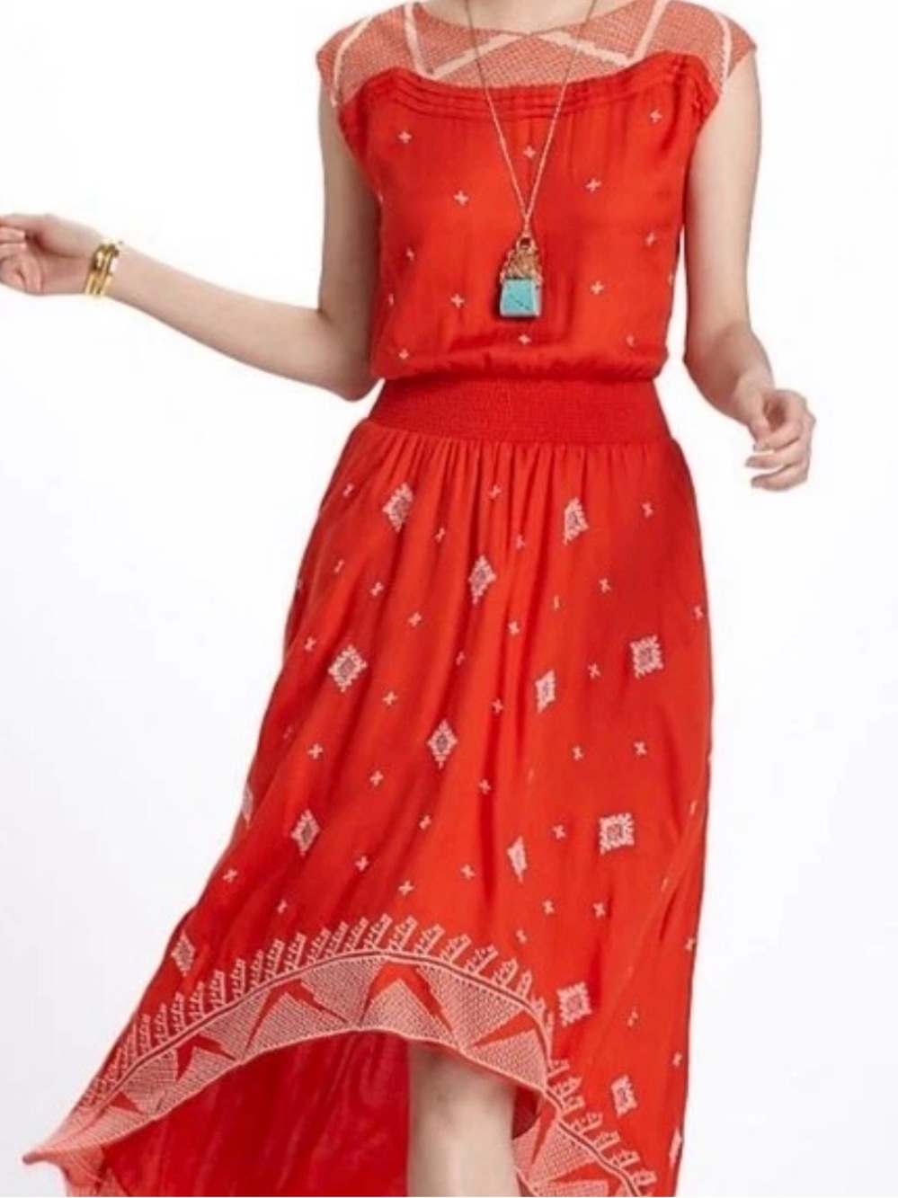Anthropologie | Floreat High Low Dress - sz S/M